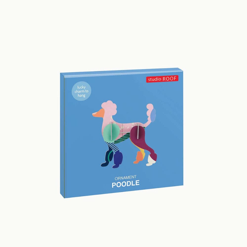 Anhänger "Poodle" Papieranhänger Studio Roof 