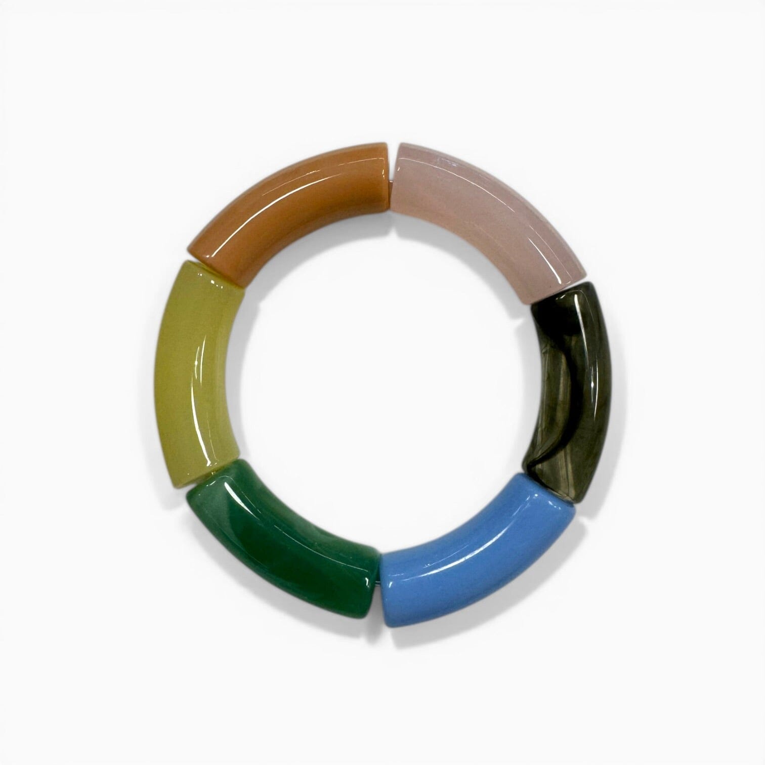 Armreif Regenbogen "Lyse" Armband Bybjor Lime/Grün/Hellblau (C) 