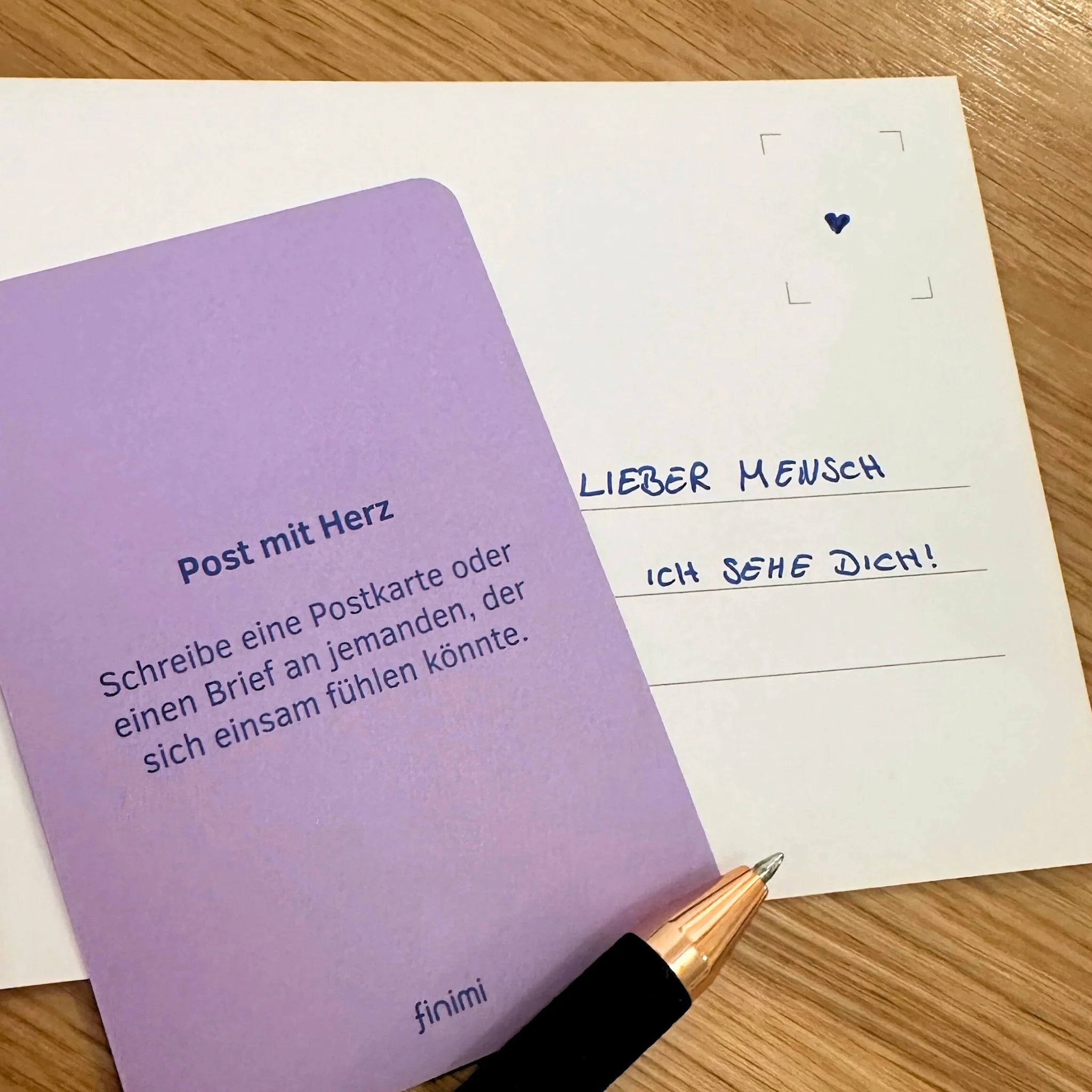 Ask & Task Kartenset "Begegnung mit Herz" Kartenspiel finimi 