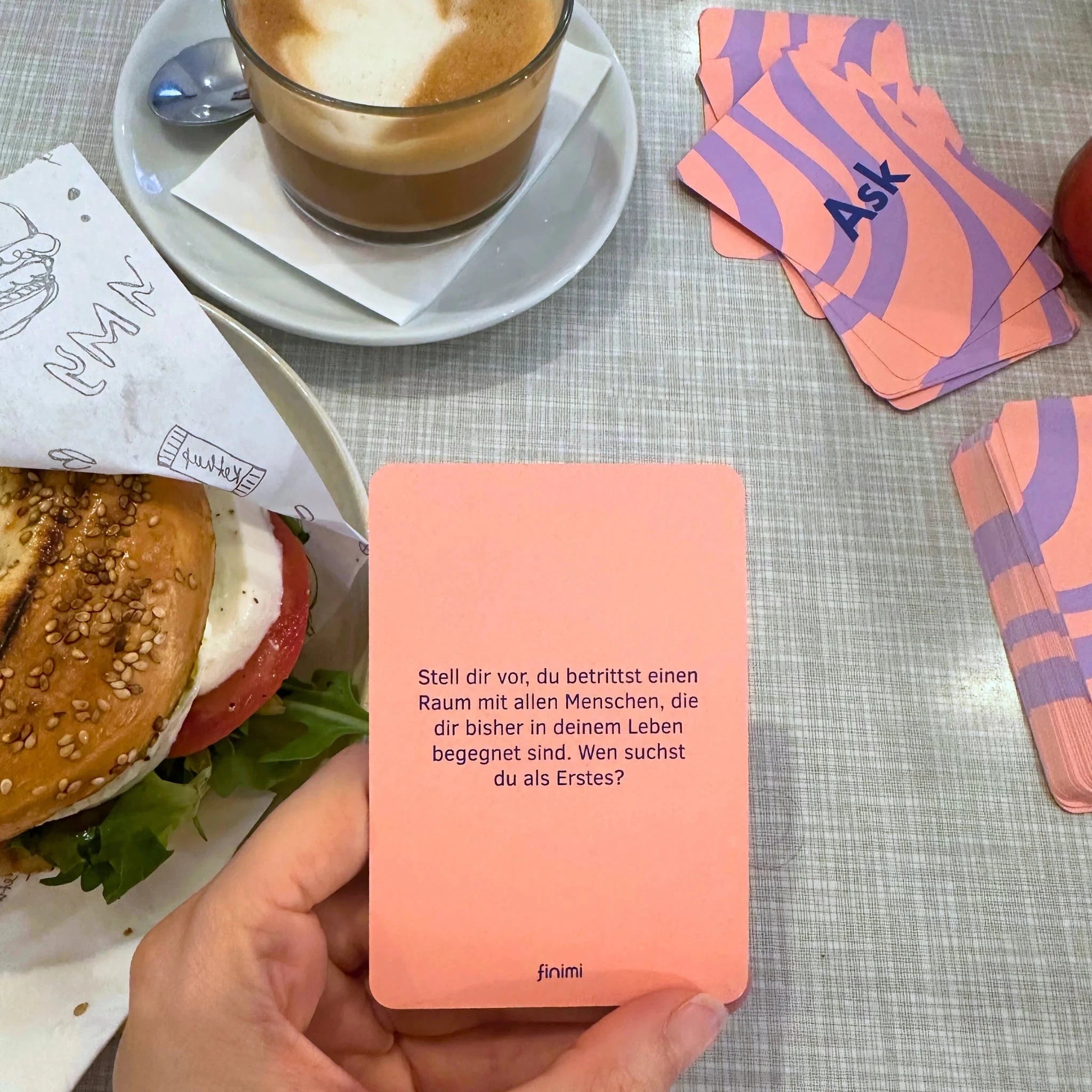 Ask & Task Kartenset "Begegnung mit Herz" Kartenspiel finimi 