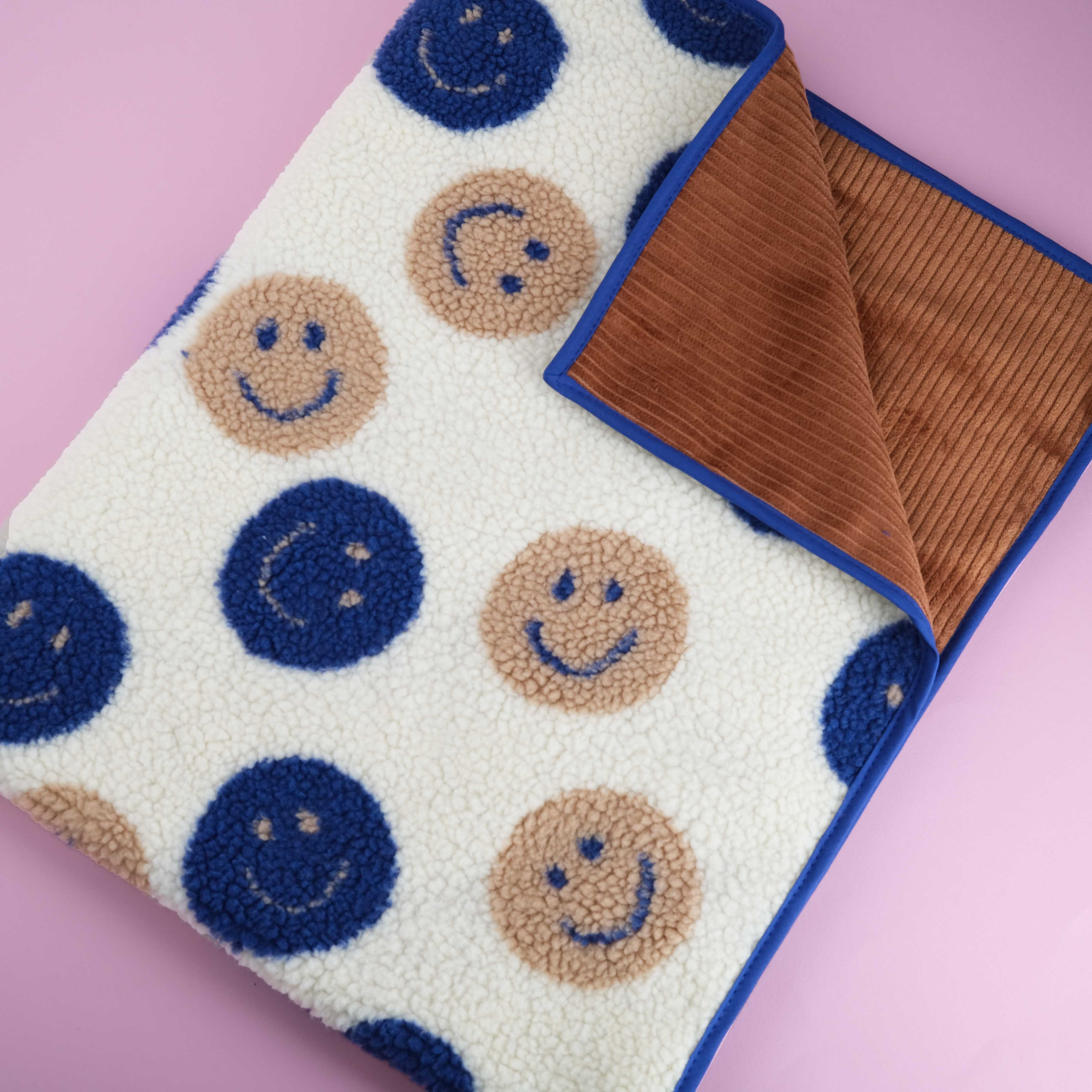 Babydecke Teddy Babydecke Matsch mit Sahne Smiley/Karamell 