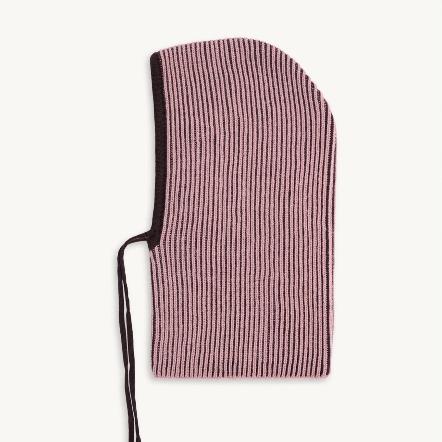 Balaclava Merino "Mauve Stripes" Mütze Happymess 