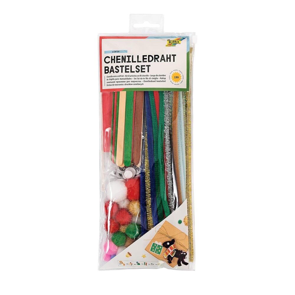 Bastelset Chenilledraht "Winter" Bastelset Folia 