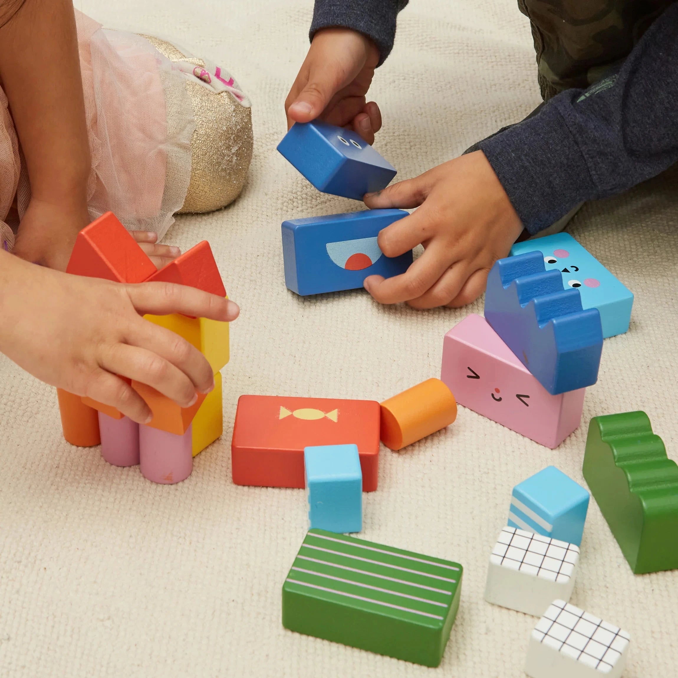 Bauklötze "Stack & Mix Wooden Building Blocks" KIKKERLAND 