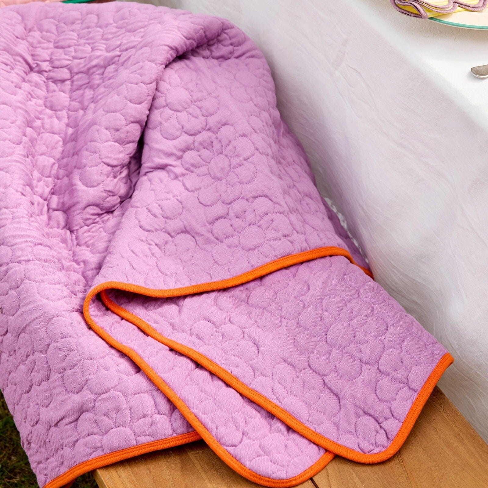 Baumwolldecke "Flower Pattern" Decke Rice by Rice 