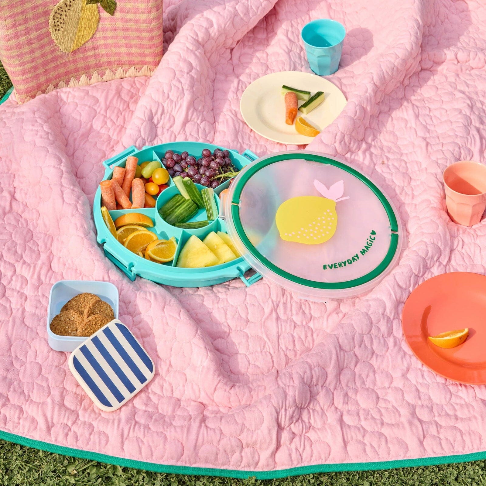 Baumwolldecke "Flower Pattern" Decke Rice by Rice 