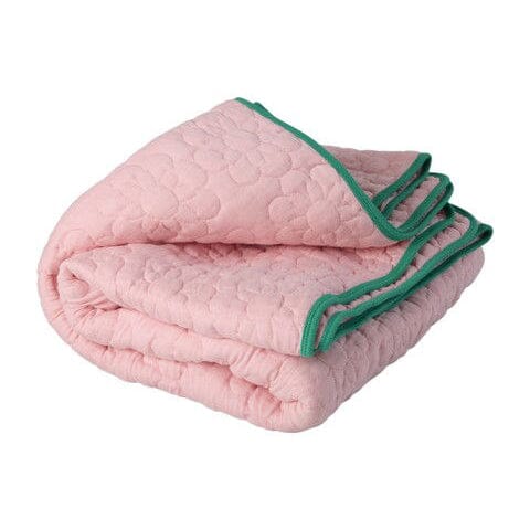 Baumwolldecke "Flower Pattern" Decke Rice by Rice Soft Pink 