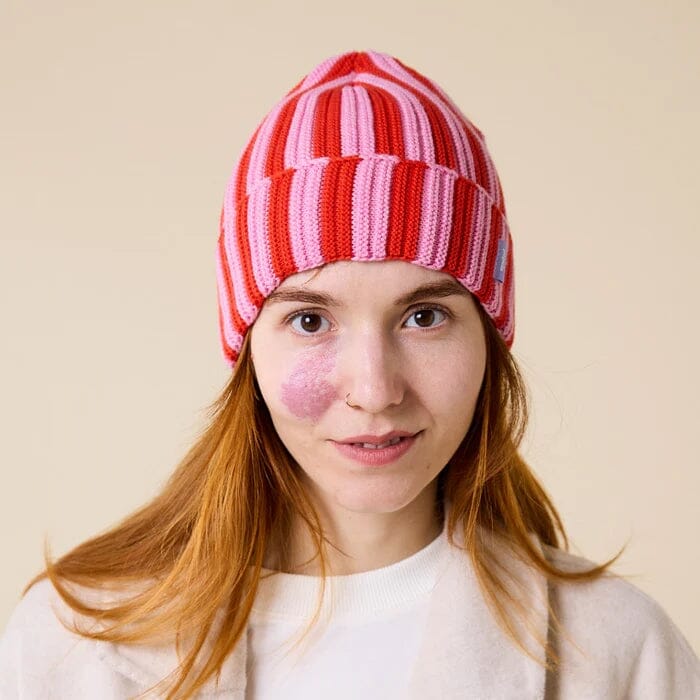 Beanie aus Merinowolle „Stripes" Mütze popeia 