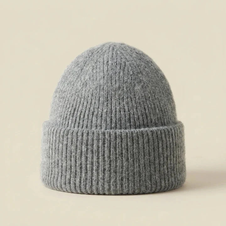 Beanie „Uni" Mütze Bazaar Noir Grau 