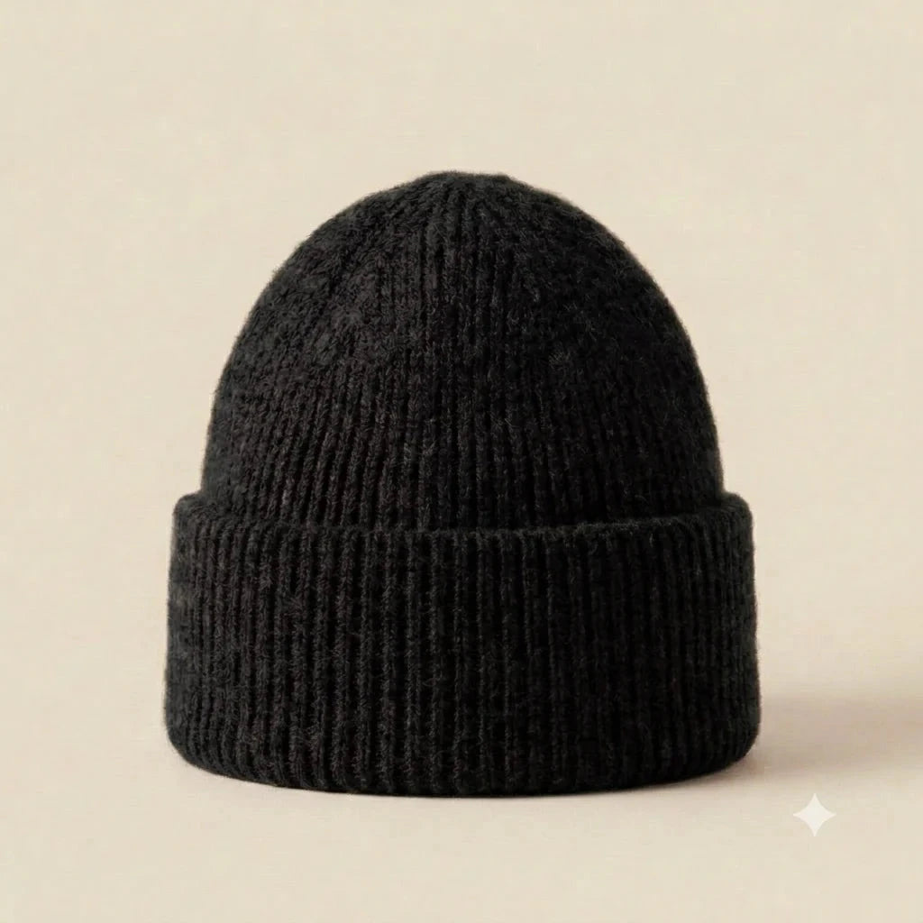 Beanie „Uni" Mütze Bazaar Noir Schwarz 
