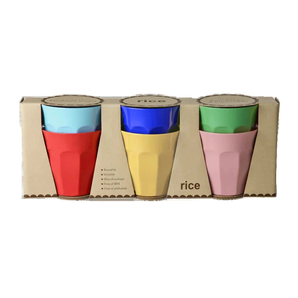 Becher 6er Set "Solid Colors" Becher Rice by Rice 