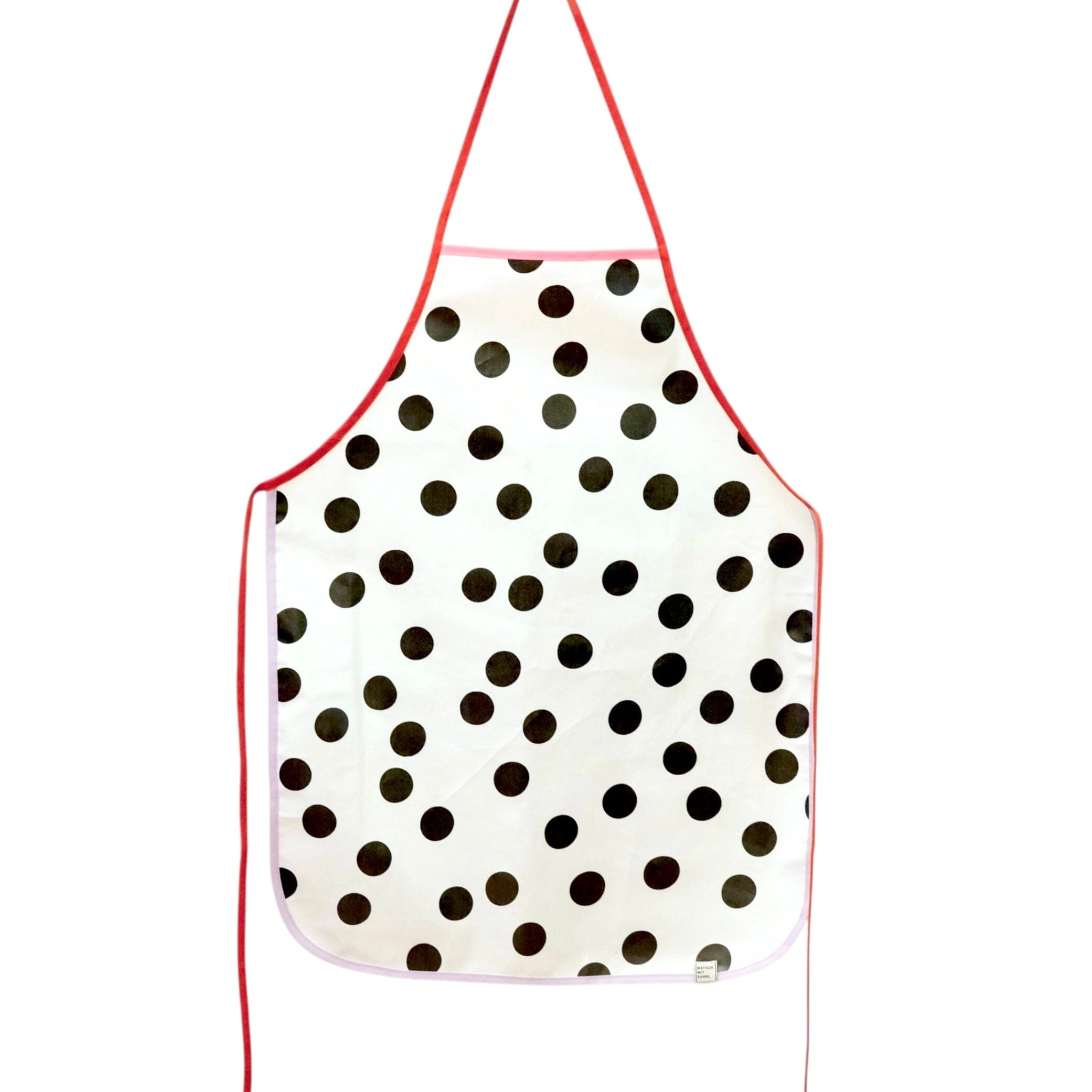 Beschichtete Kinderschürze "Dots" Schürze Matsch mit Sahne Lavendel / Rost 