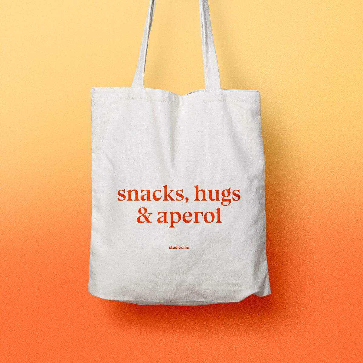 Beutel "Snacks, Hugs & Aperol" Shopper Studio Ciao 