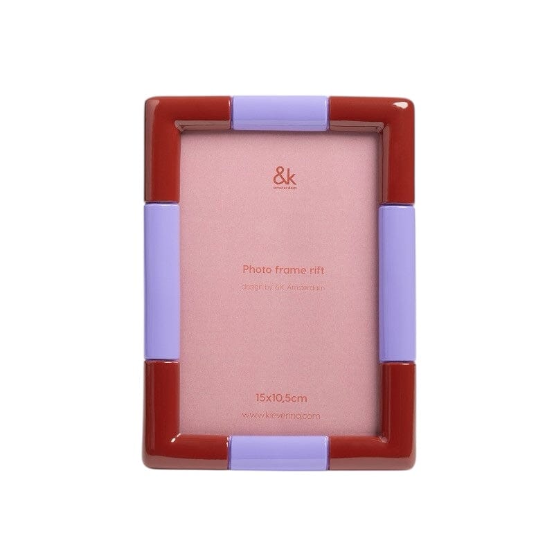 Bilderrahmen Rechteck "Colorblock Burgundy" &klevering 