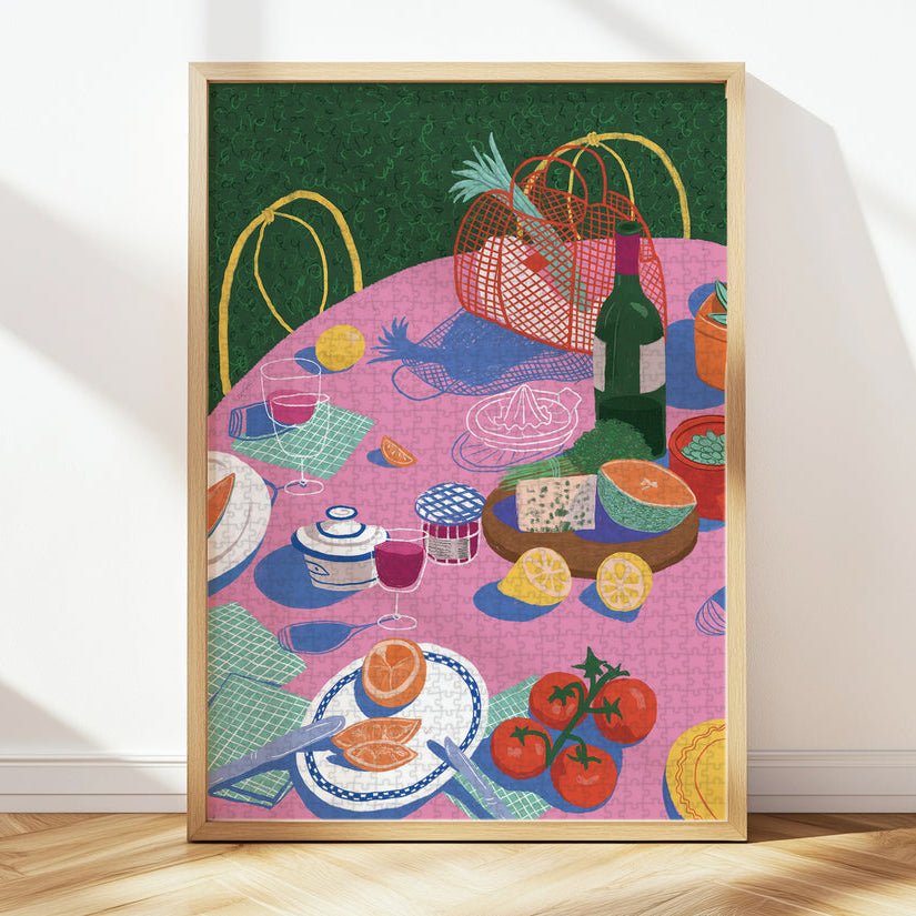 Puzzle 1000 Teile "Picknick im Garten"