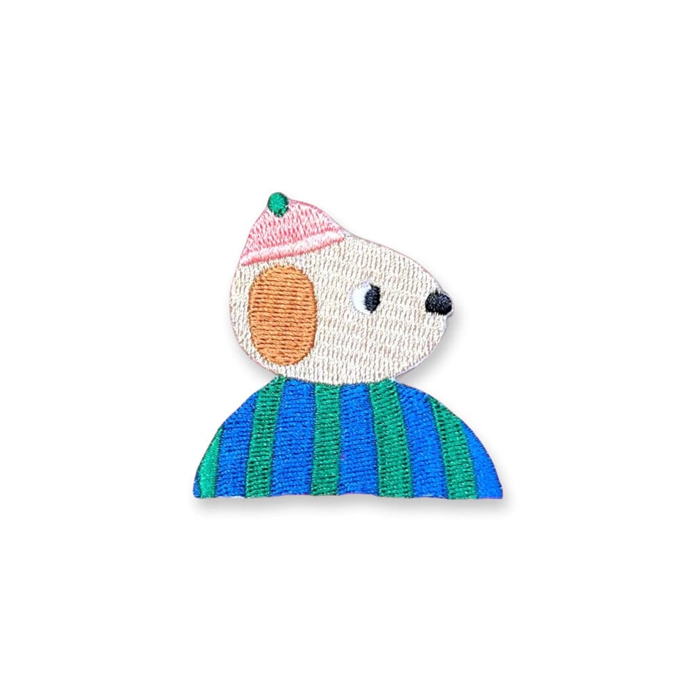 Bügelpatch "Hund mit Docker Cap" Bügelflicken hejpatches 