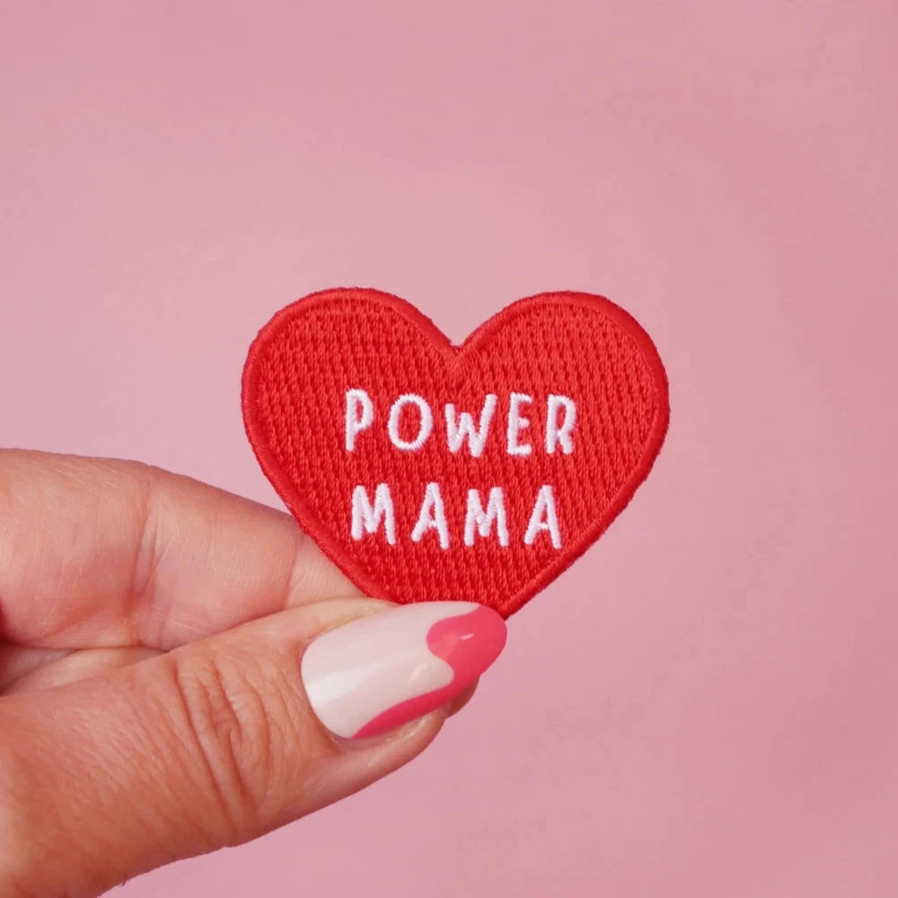 Bügelpatch "Power Mama" Bügelflicken Malicieuse 