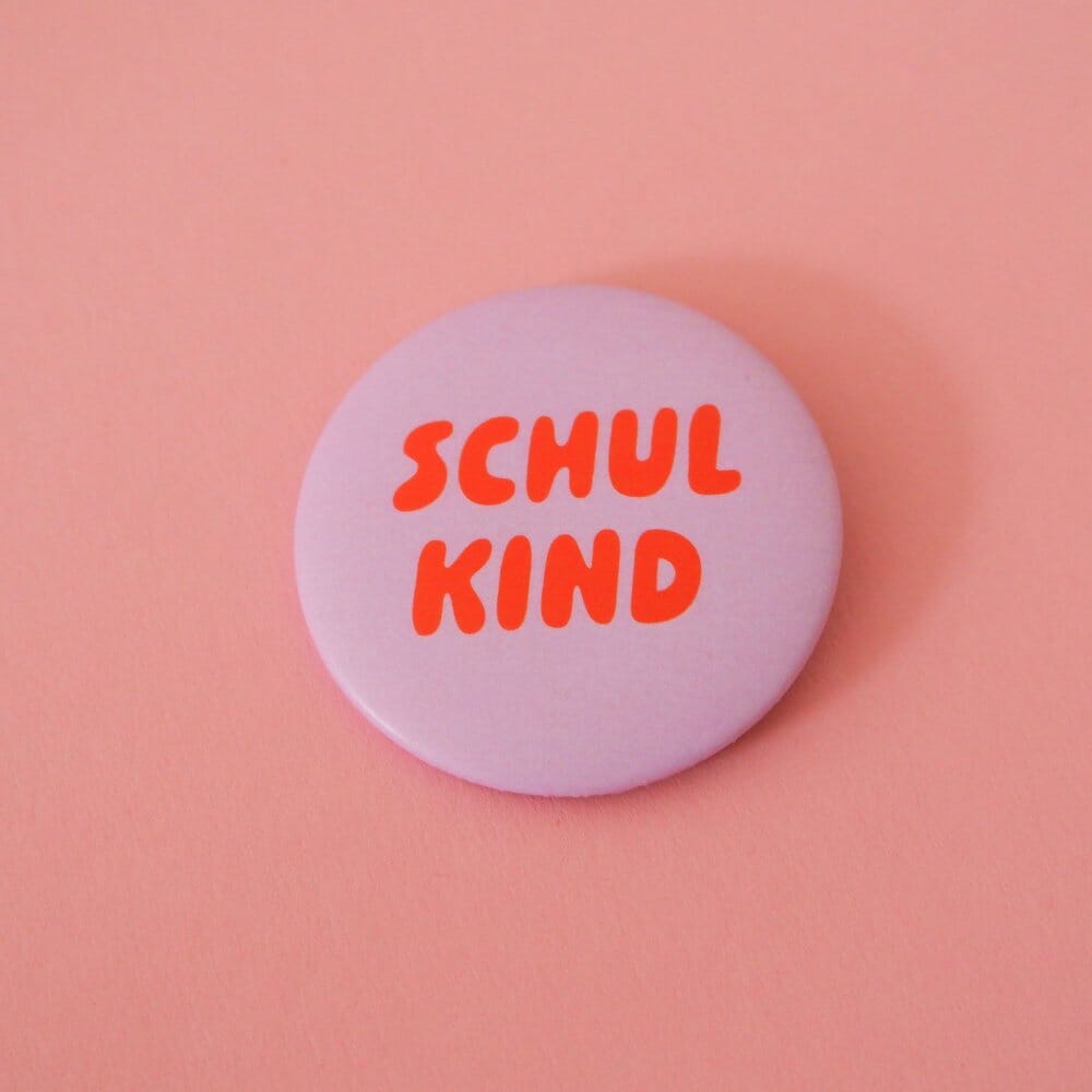 Button "Schulkind" Button tinyday rosa 