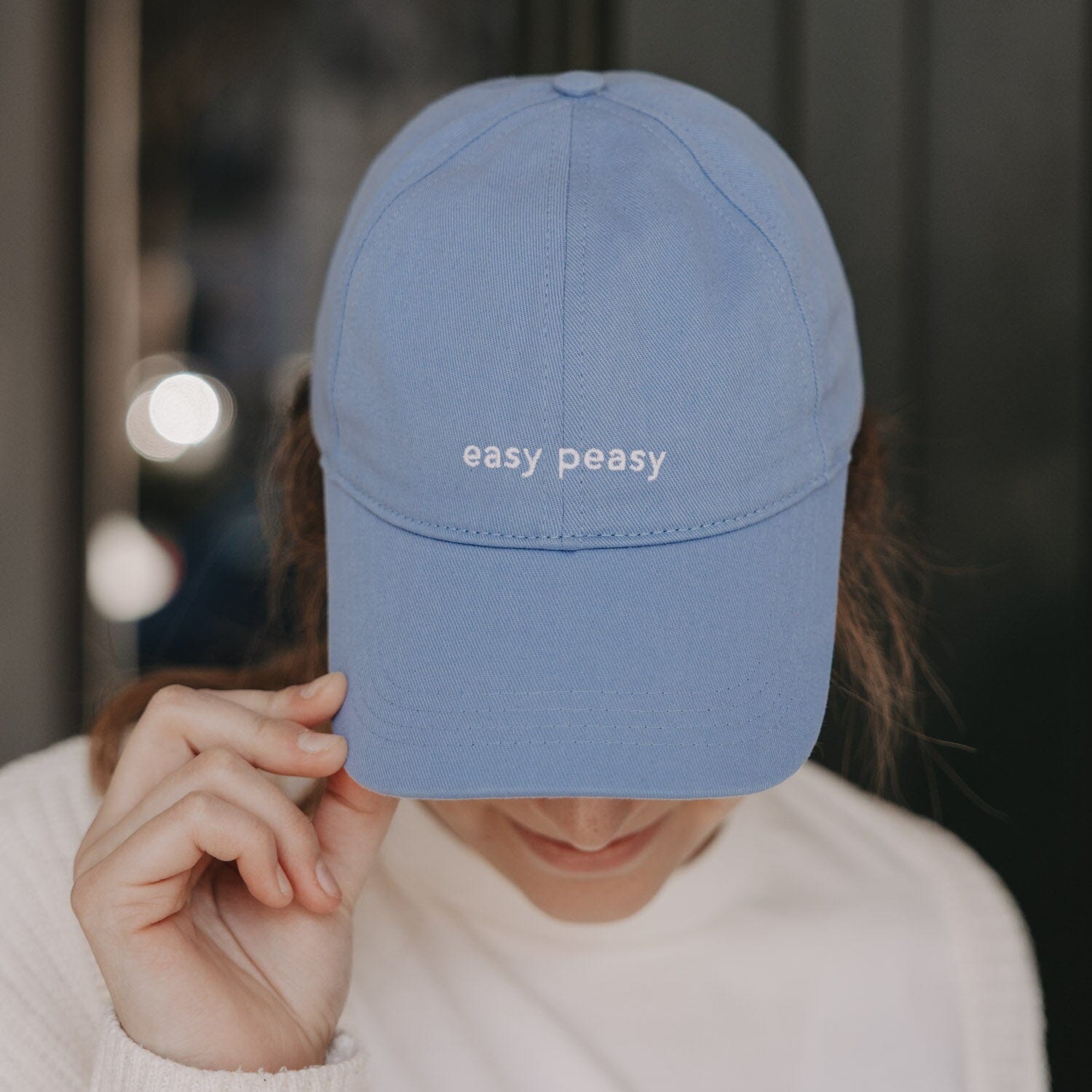 Cap „easy peasy" Cap Eulenschnitt 