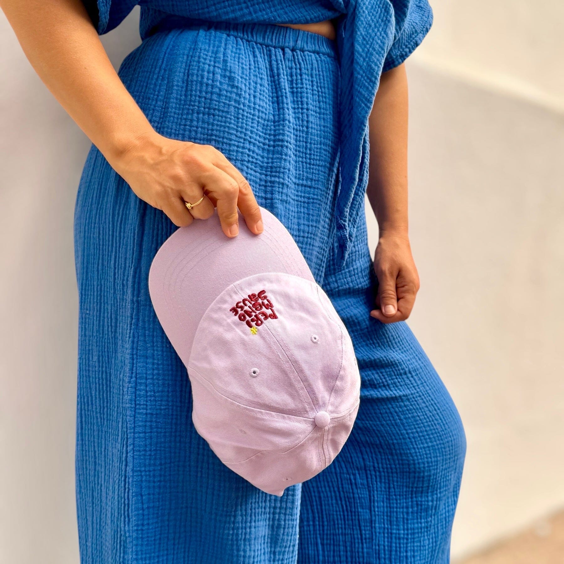 Cap "PerimenoSause hellblau" Cap Matsch mit Sahne 