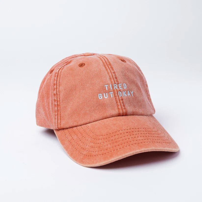 Cap "Tired but okey" Cap die busenfreundin Orange 