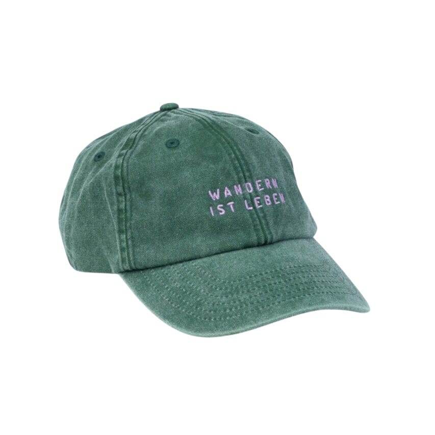 Cap "Wandern ist Leben" Cap die busenfreundin Grün/Lila 
