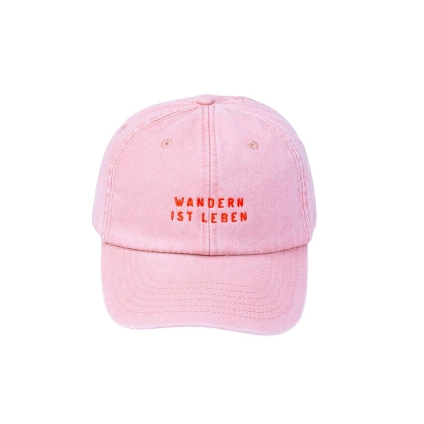 Cap "Wandern ist Leben" Cap die busenfreundin Rosa/Rot 