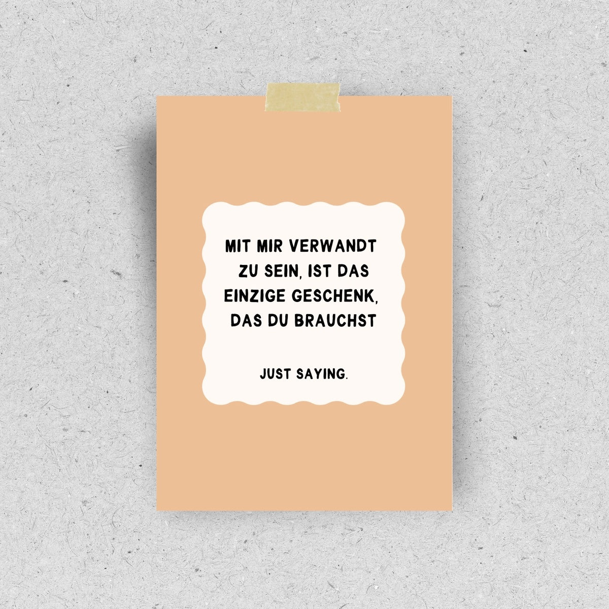 Postkarte "Das einzige Geschenk, das du brauchst"