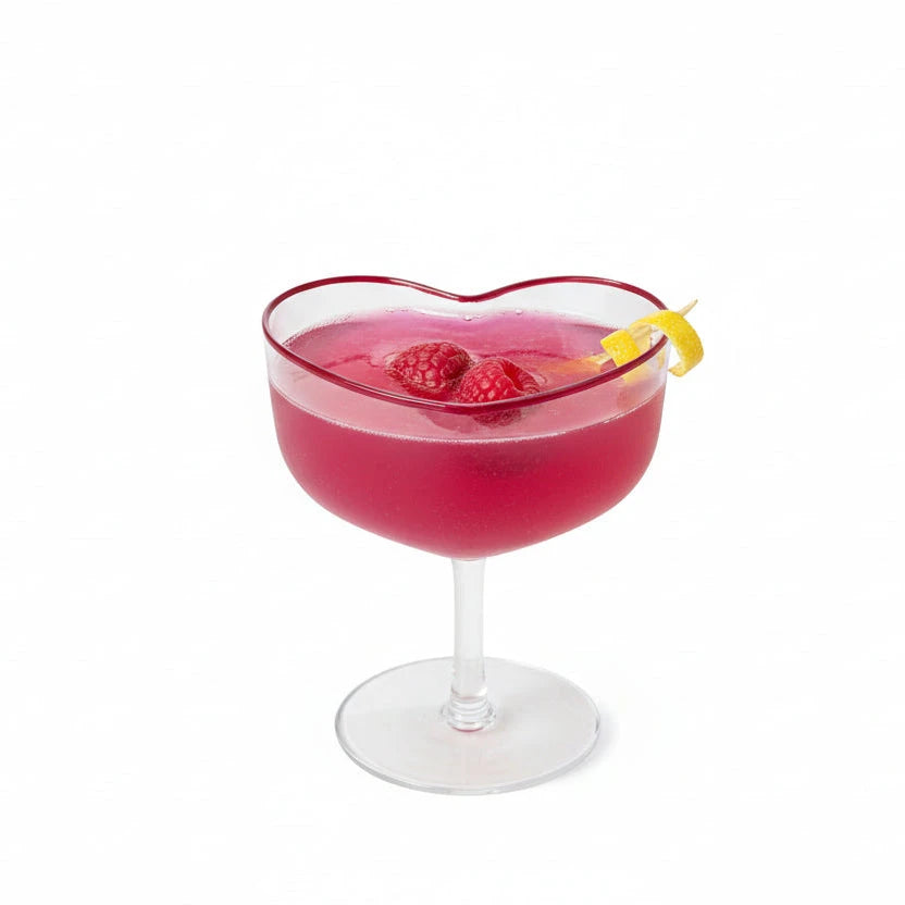 Champagnerschale aus Glas "Heart Shape" Glas Rice by Rice 