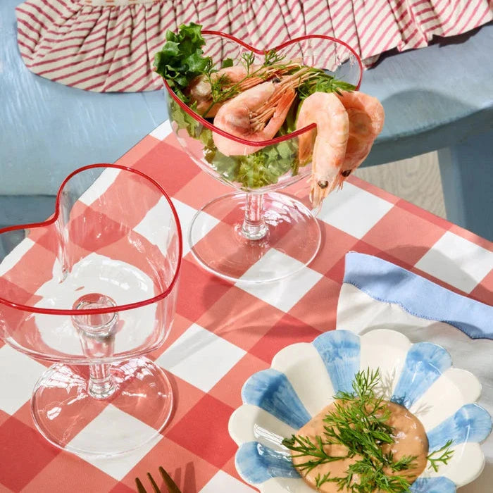 Champagnerschale aus Glas "Heart Shape" Glas Rice by Rice 