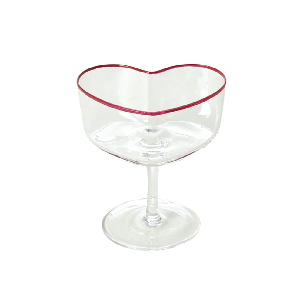 Champagnerschale aus Glas "Heart Shape" Glas Rice by Rice 