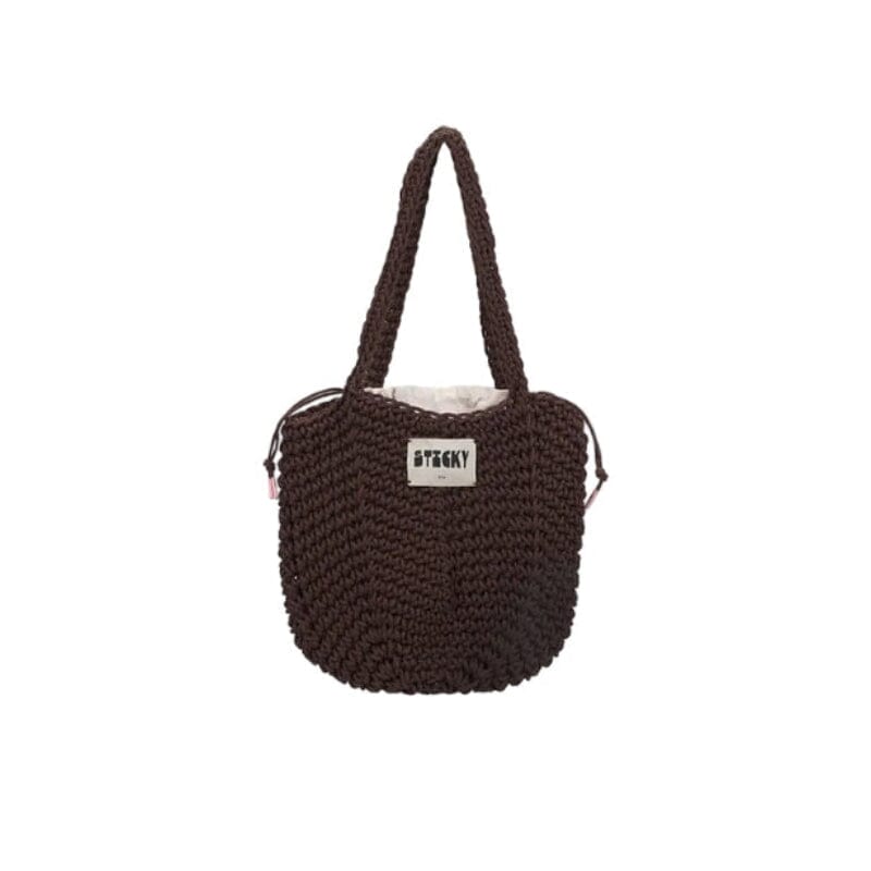 Crochet Bag Tasche Sticky Sis Club chocolate 