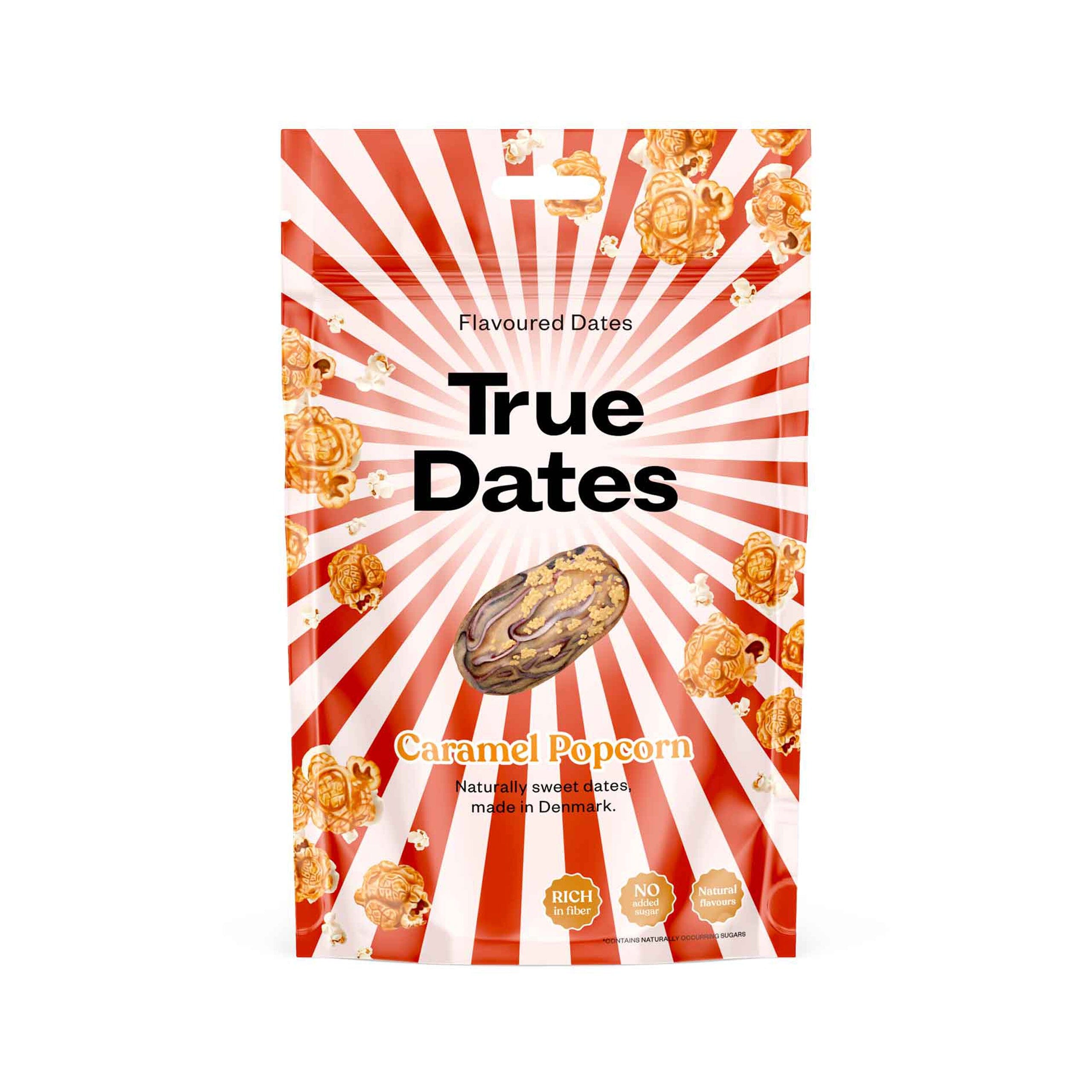 Datteln mit Geschmack "Caramel Popcorn" Süßigkeit True Dates 