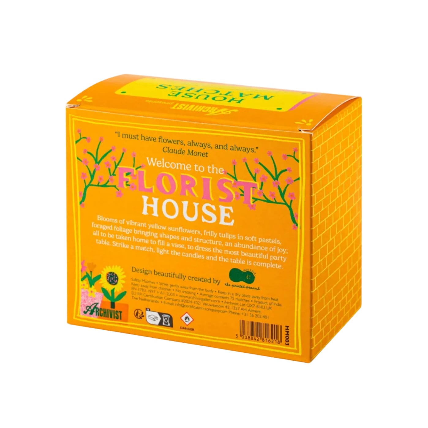 Deluxe Streichhölzer Haus "Florist" Streichhölzer The Archivist 