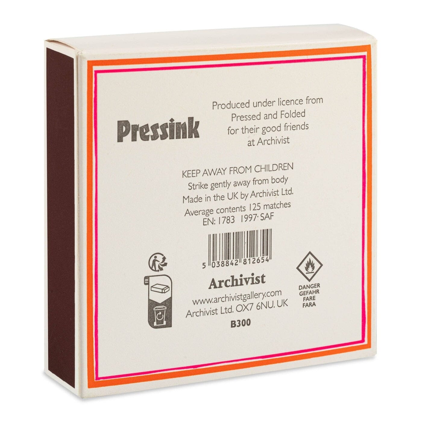 Deluxe Streichhölzer "Red Hot" Streichhölzer The Archivist 
