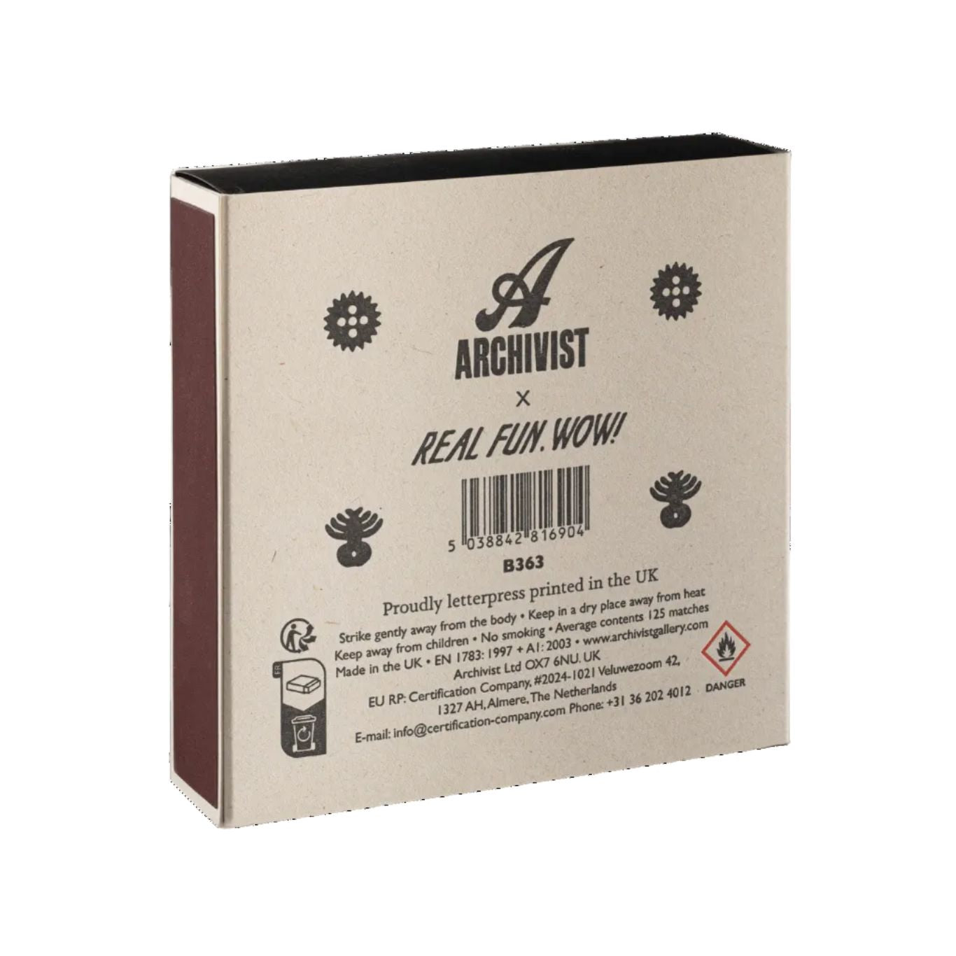 Deluxe Streichhölzer "Take care" Streichhölzer The Archivist 