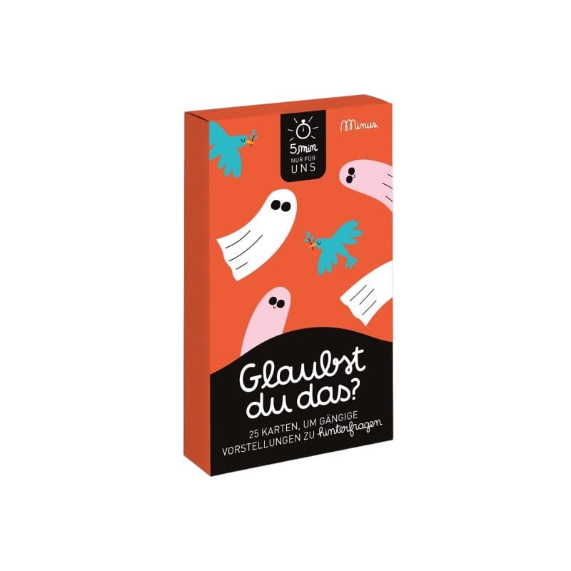 Dialogspiel 5-Minuten "Glaubst du das?" Kartenspiel minus Verlag 