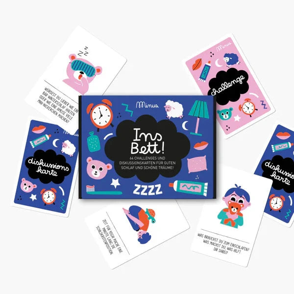 Diskussionskarten "Ins Bett!" Kartenspiel minus Verlag 