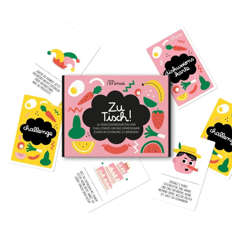 Diskussionskarten "Zu Tisch!" Kartenspiel minus Verlag 