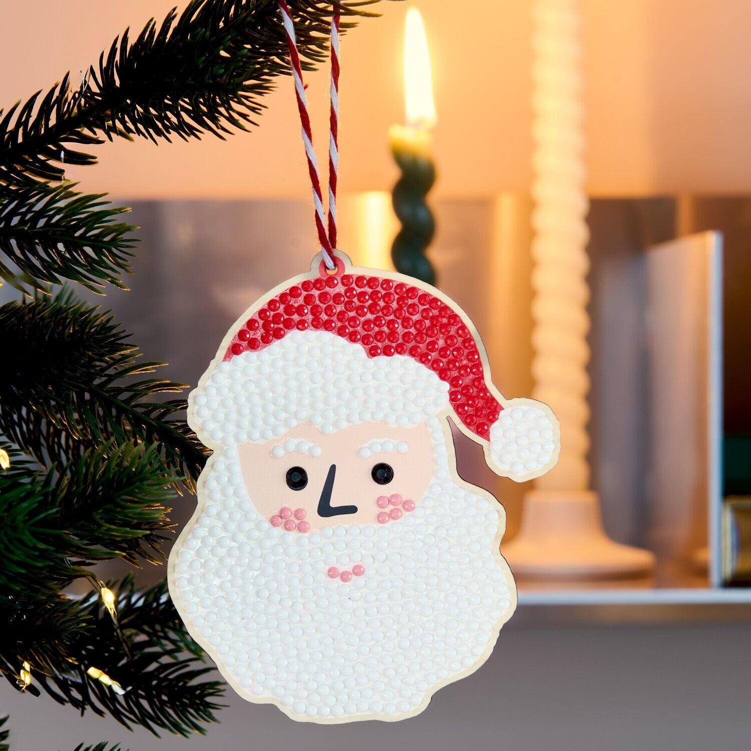 DIY Anhänger Diamond Painting "Weihnachtsmann" Bastelset Rico Design 