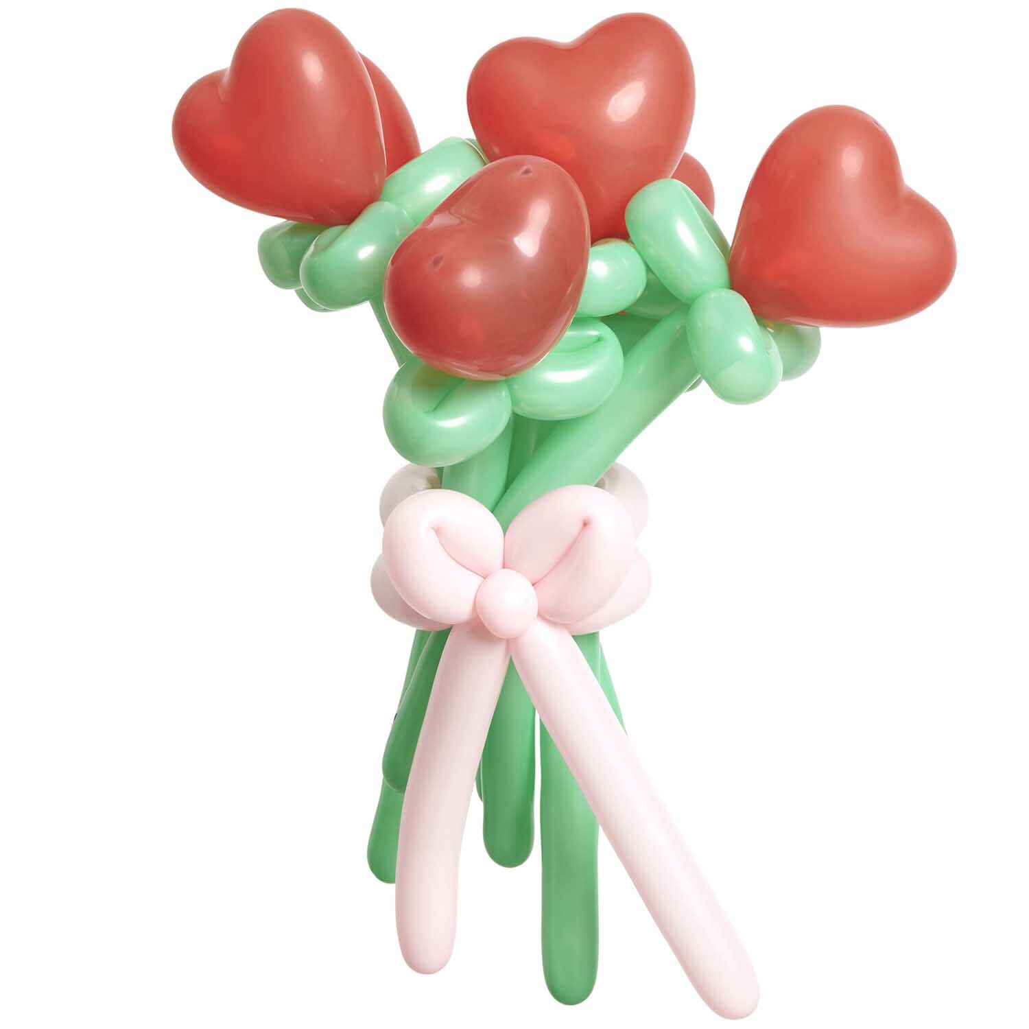 DIY Ballonstrauss "Herzen" Ballon Rico Design 