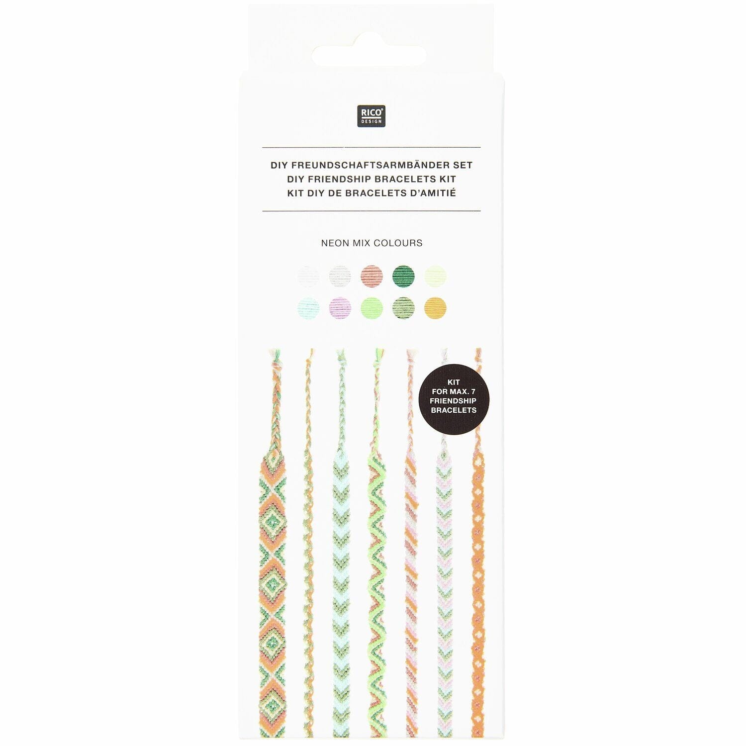 DIY Freundschaftsarmbänder Set Bastelset Rico Design 