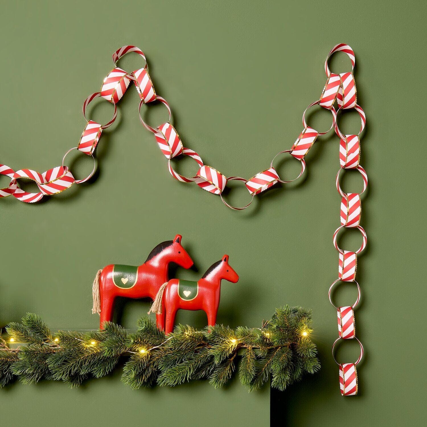 DIY Girlande "Candy Cane" Girlande Rico Design 