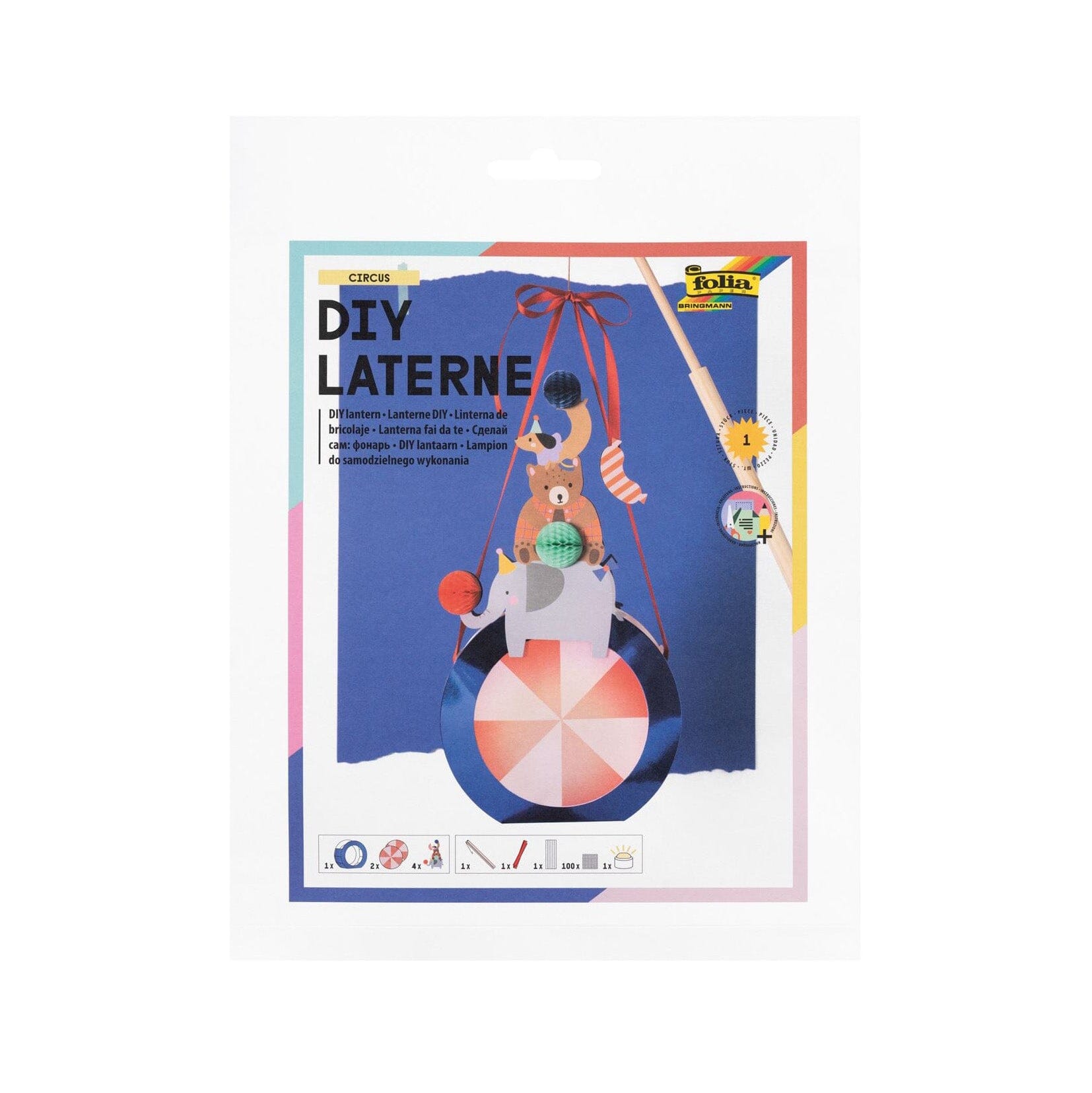 DIY Set Laterne "Circus" Laterne Folia 