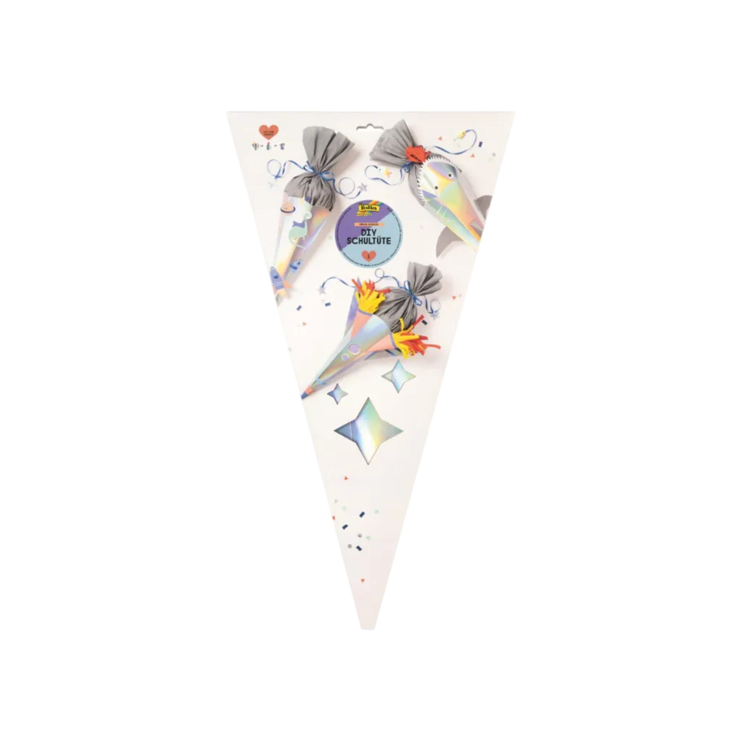 DIY Set Schultüte "Dino/Rakete/Hai" Schultüte Folia 