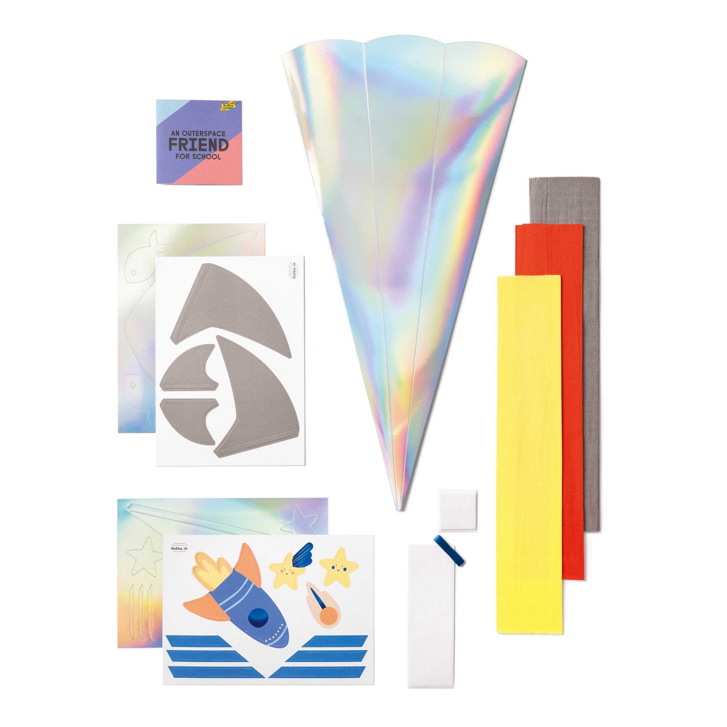 DIY Set Schultüte "Dino/Rakete/Hai" Schultüte Folia 