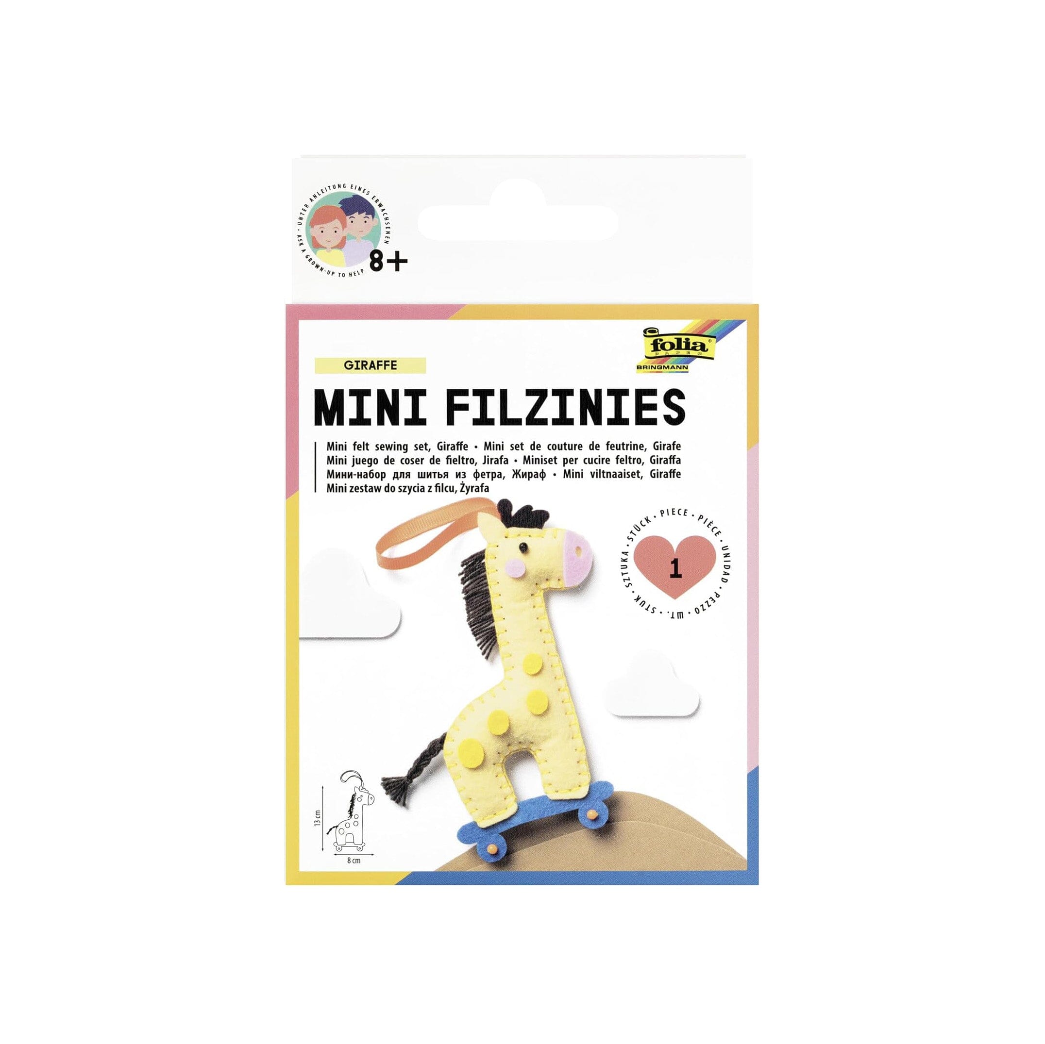 DIY Stickset "Mini Filzinies" Stickset Folia Giraffe 
