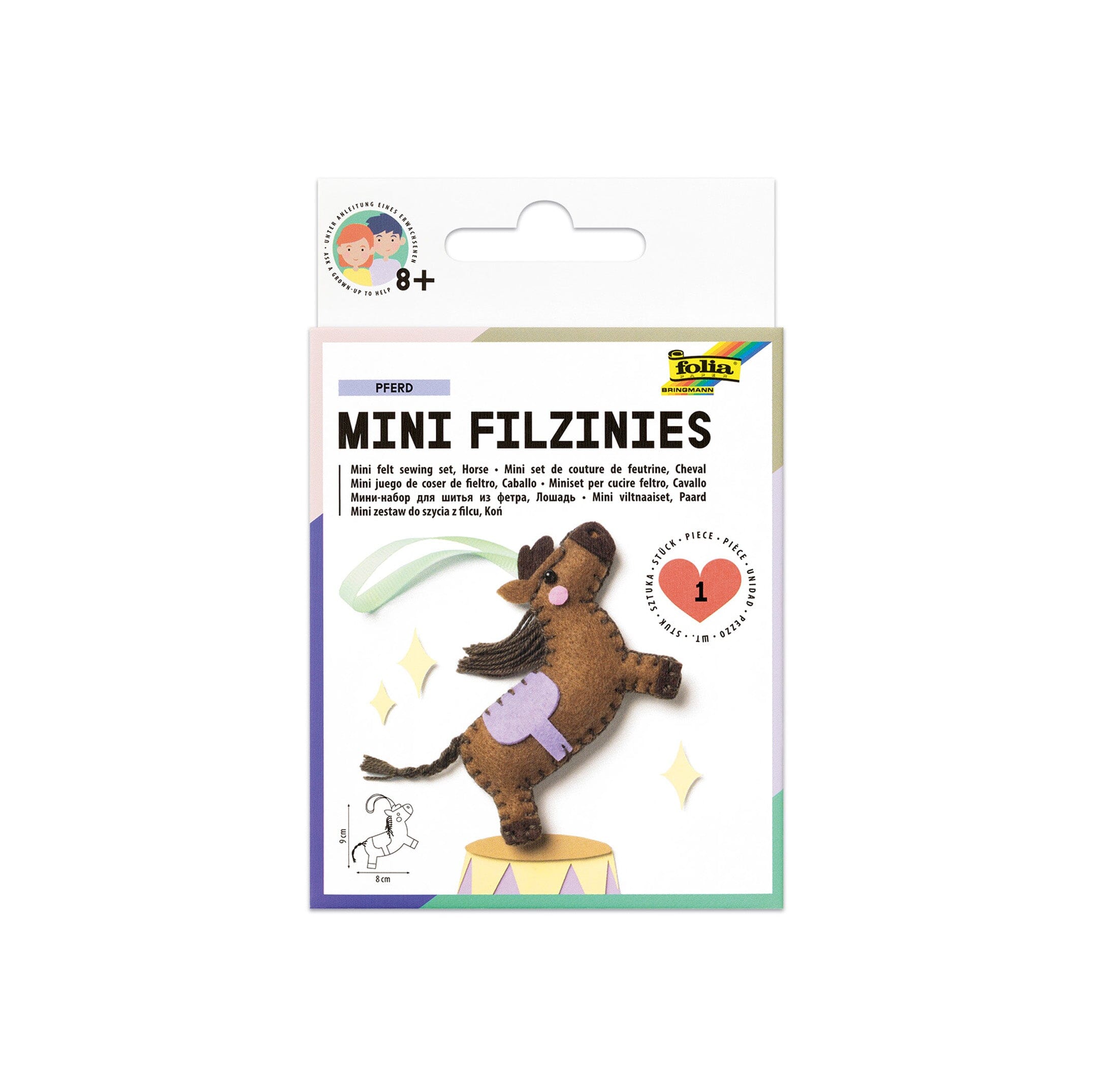 DIY Stickset "Mini Filzinies" Stickset Folia Pferd 