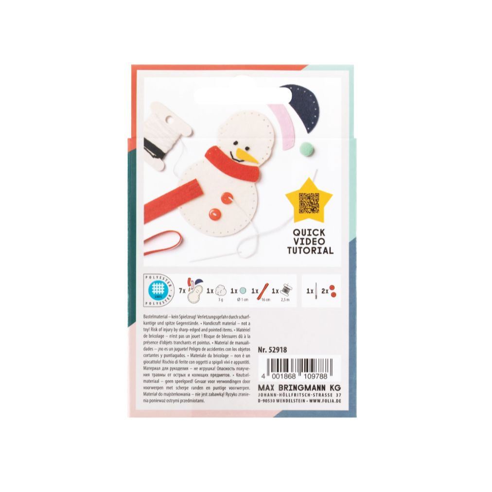 DIY Stickset "Mini Filzinies X-Mas" Stickset Folia 