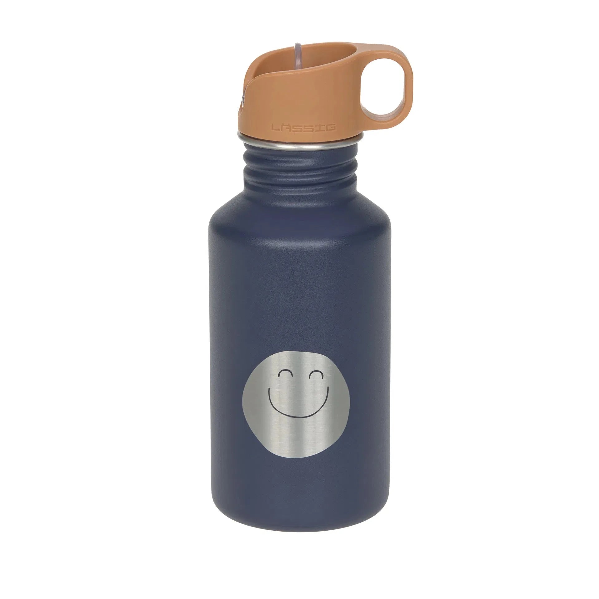 Edelstahl Trinkflasche "Little Gang" Trinkflasche Lässig Smiley Navy 
